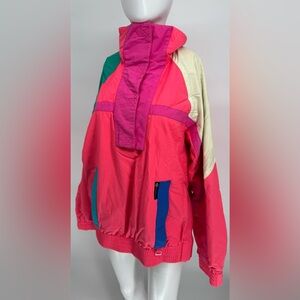 Vintage Neon Color Block Winter Skiing Rain Jacket Size Large Large Peregrine